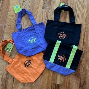 Halloween Trader Joe's Reusable Tote Bags - Black, Orange, Purple, and mix